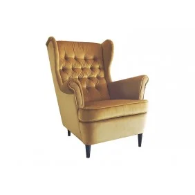 Крісло HARRY VELVET карі BLUVEL 68 / венге HARRYV68W